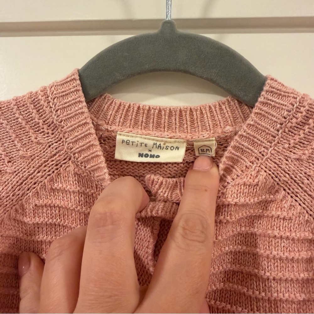 Petite Maison x Nono Knit Baby Cardigan &‎ Leggings Set - Dusty Pink - Picture 6 of 8